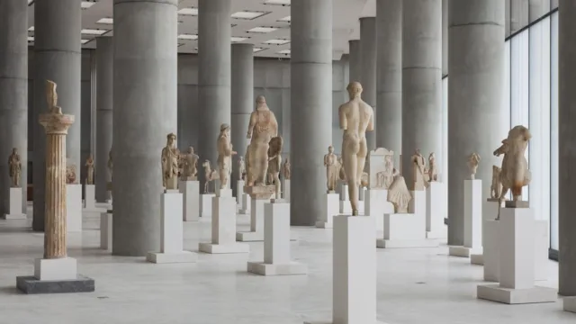 The Acropolis museum in Athens, Greece.