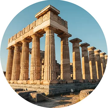 The Corinth was a strong city of the Peloponnese and an important shopping centre. In mythology it is associated with hero Bellerophon