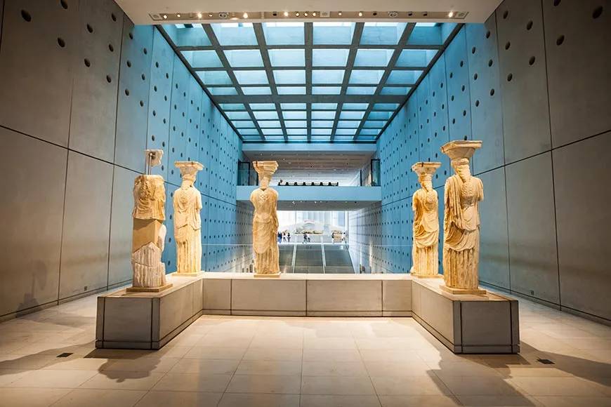 The Acropolis museum in Athens, Greece.